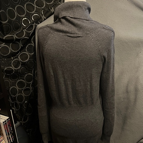 Le Chateau Charcoal Cowl Neck Sweater - Picture 2 of 3